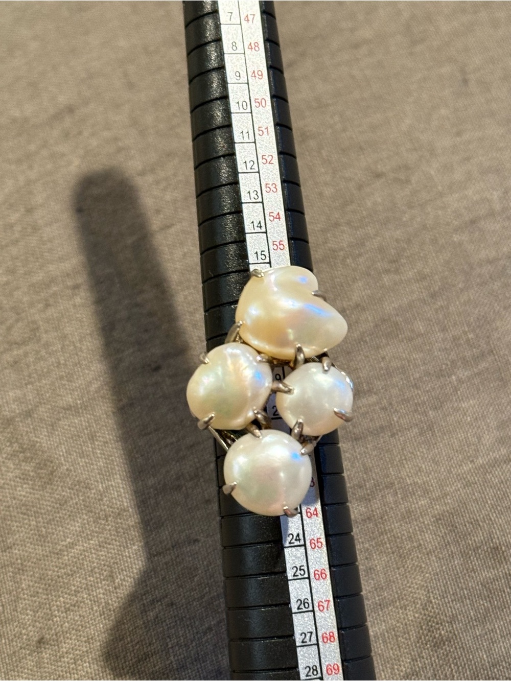 Rare vintage Silpada “Coastal” sterling Pearl Cluster Ring